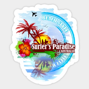 Surfer's Paradise Australia Sticker